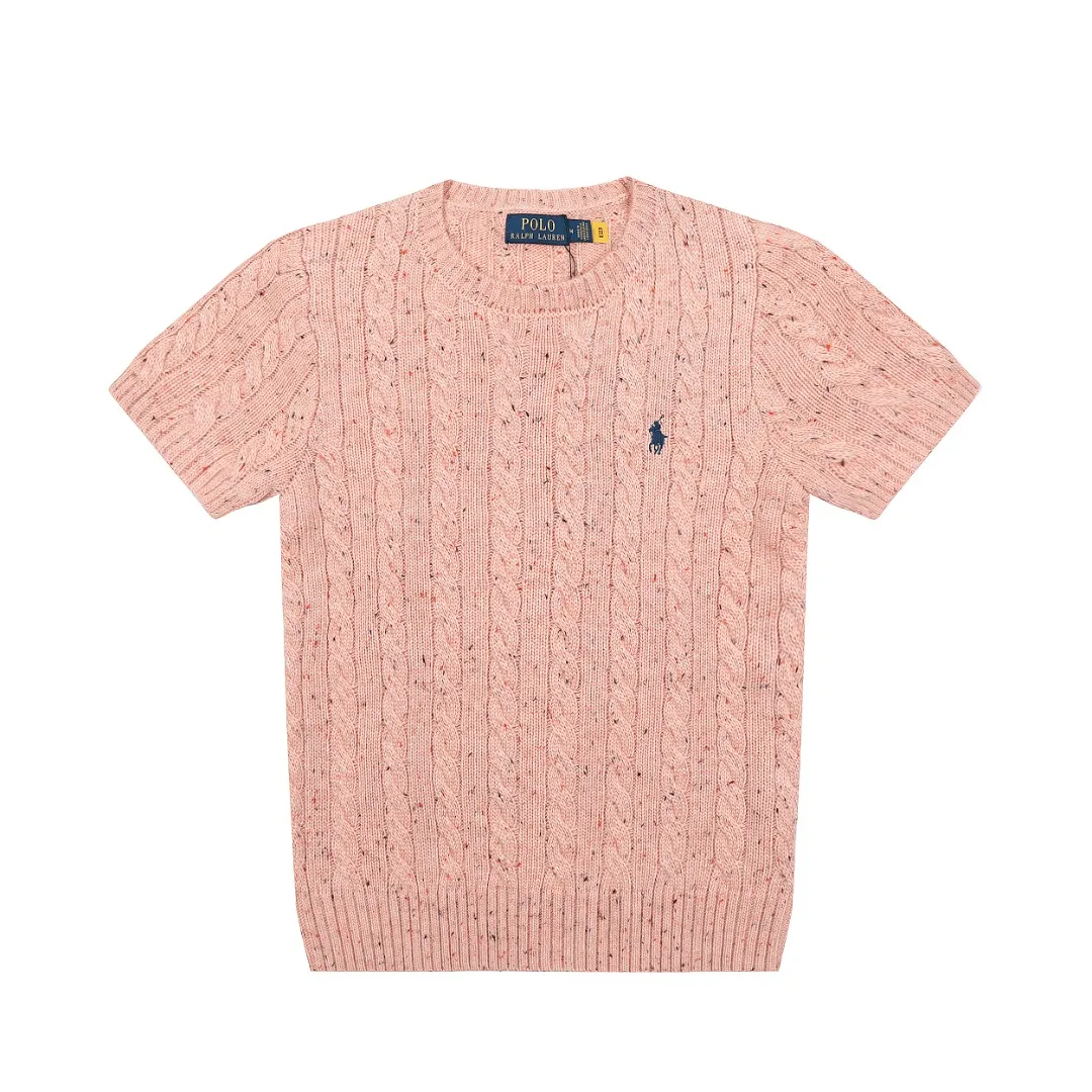P166 💰 "Top quality" Style number: DS058# (on sale all year round) [Ralph Lauren wool blended pony embroidered logo twist knitted short sleeves] ✅Ralph Lauren gradient multi-color dot versatile hemp knitted round neck short sleeves for all seasons ✅15% merino cotton wool 85% wool blended clean and clear texture ✅ZP quality 1:1 version Scan the code to enter the GF website Counter quality ✅Details and quality are the only one in Guangzhou. Imported quality wool. Focus on high-end. Cost-effective. Needless to say good quality. ✅Restore the original version. The maximum size can be worn up to 150 pounds. Loose, comfortable and stress-free.